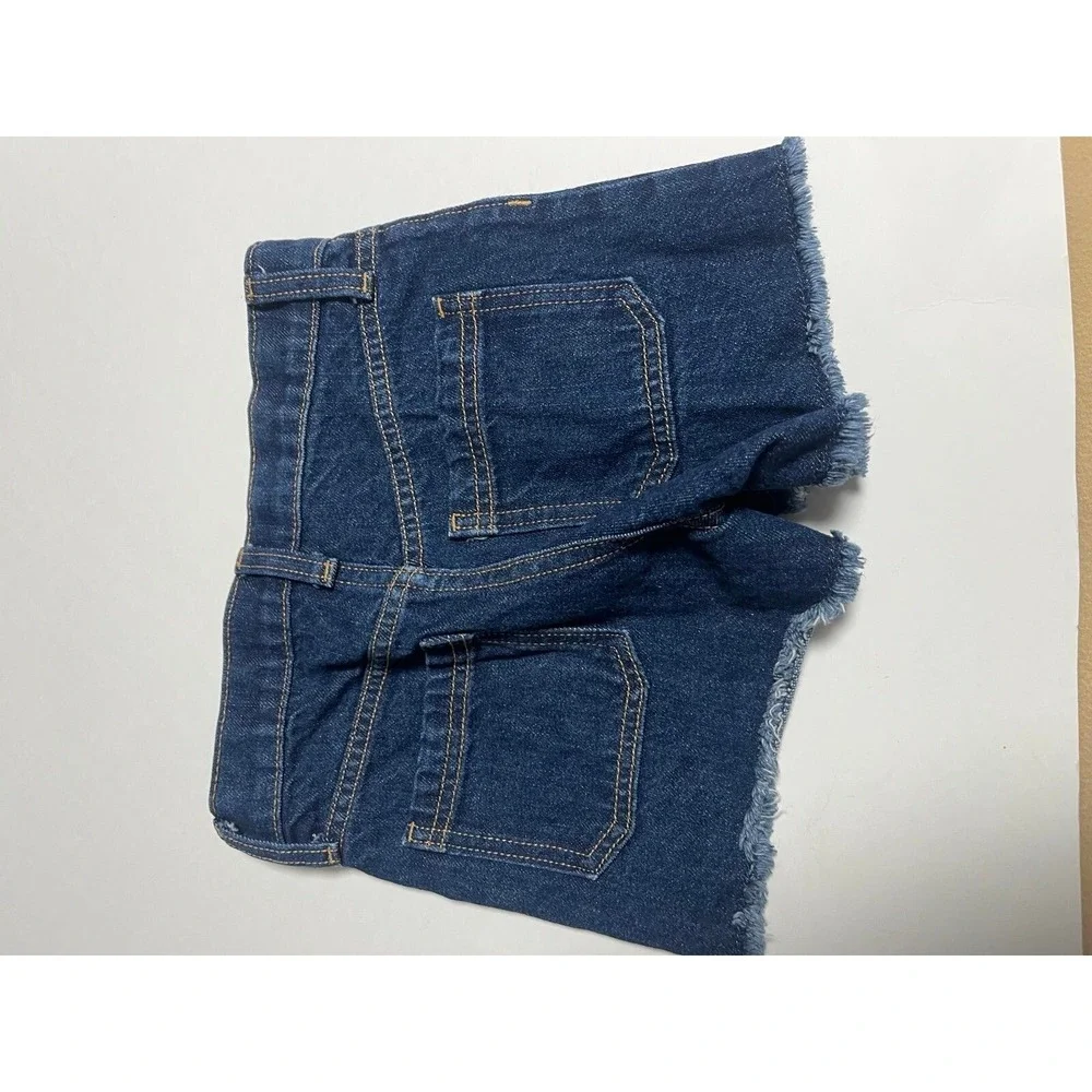 Old Navy Jean shorts kids High Rise size 6 Adjustable waist
